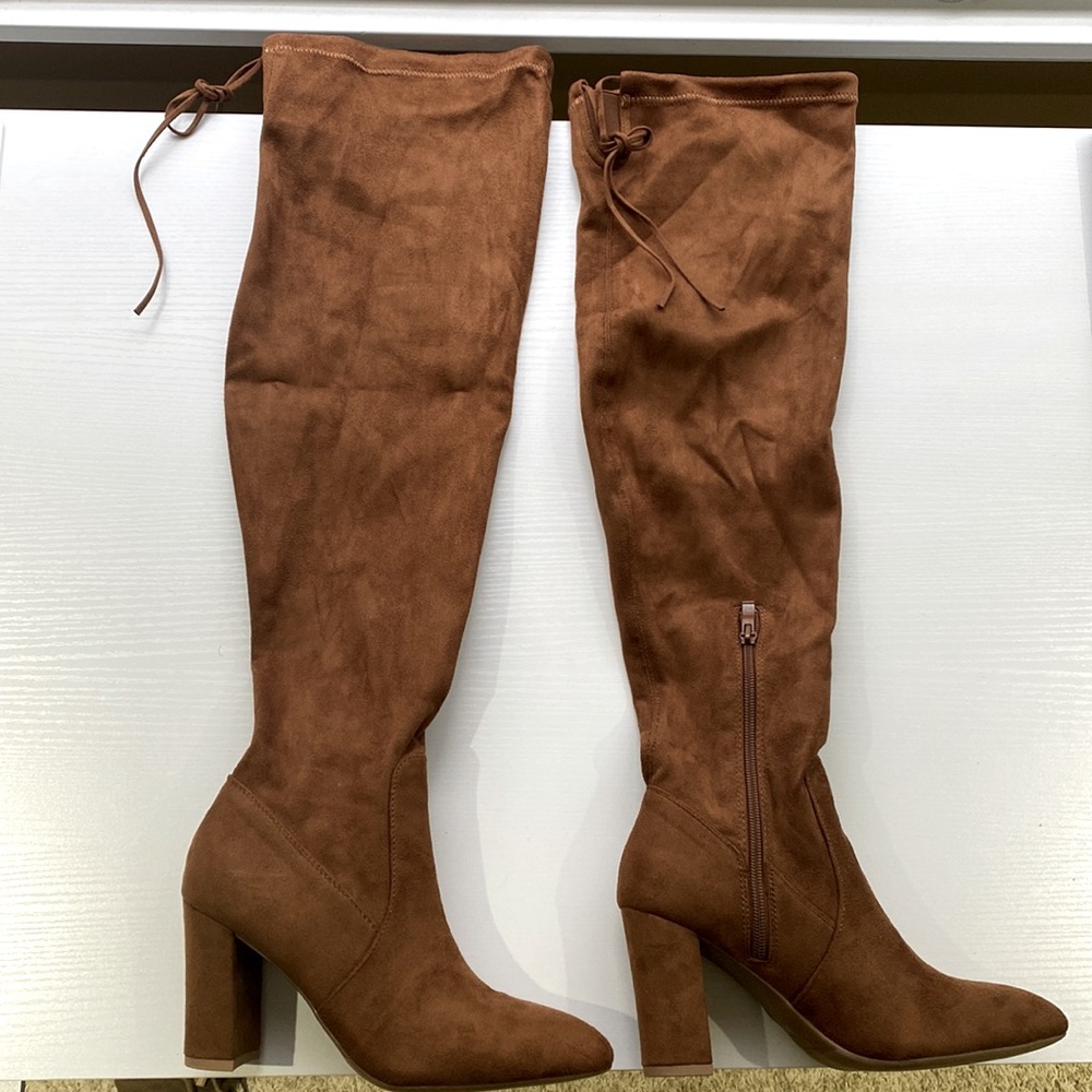 Over the knee suede boots size 7